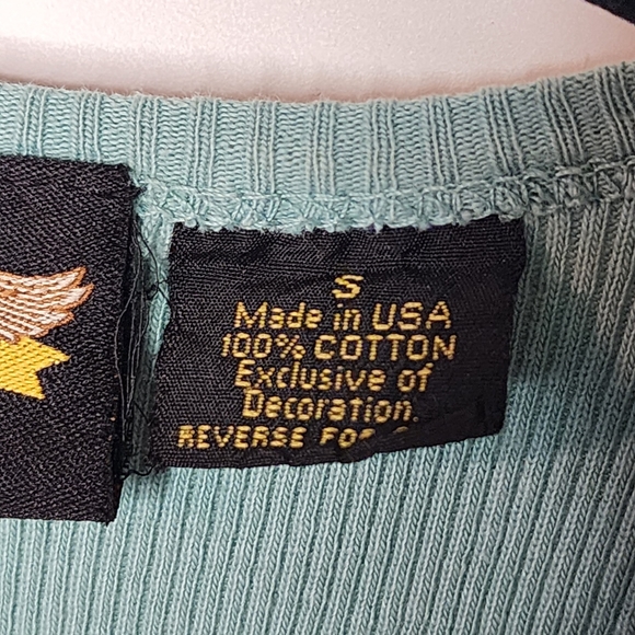 Harley Davidson Winged Logo Shirt Bling Ribbed Cotton Stretch Women's S - Picture 6 of 6